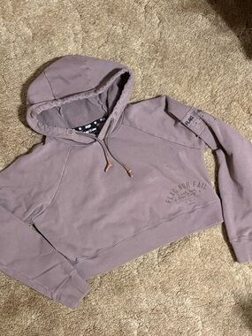 Flag Nor Fail Cropped Hoodie